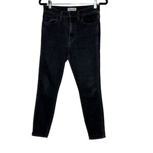 Madewell 10” High Riser Skinny Skinny Jeans in Captain Wash Black 28